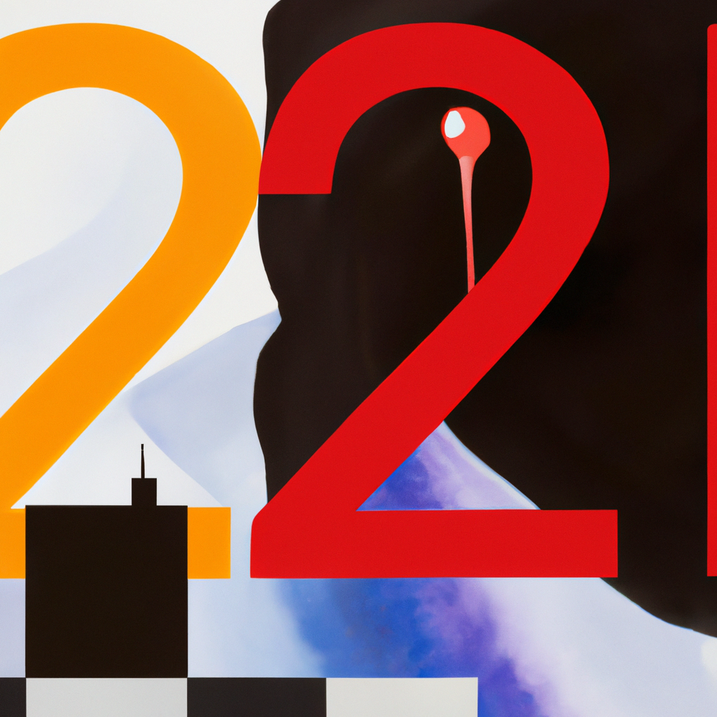 1x08 Tanto Arte portada episodio 1x08 tanto arte, cuadro estilo constructivista con un número 22 gigante